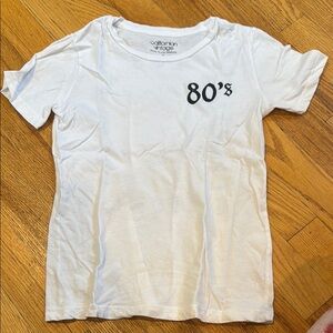 California Vintage White Kids T-Shirt Size 6